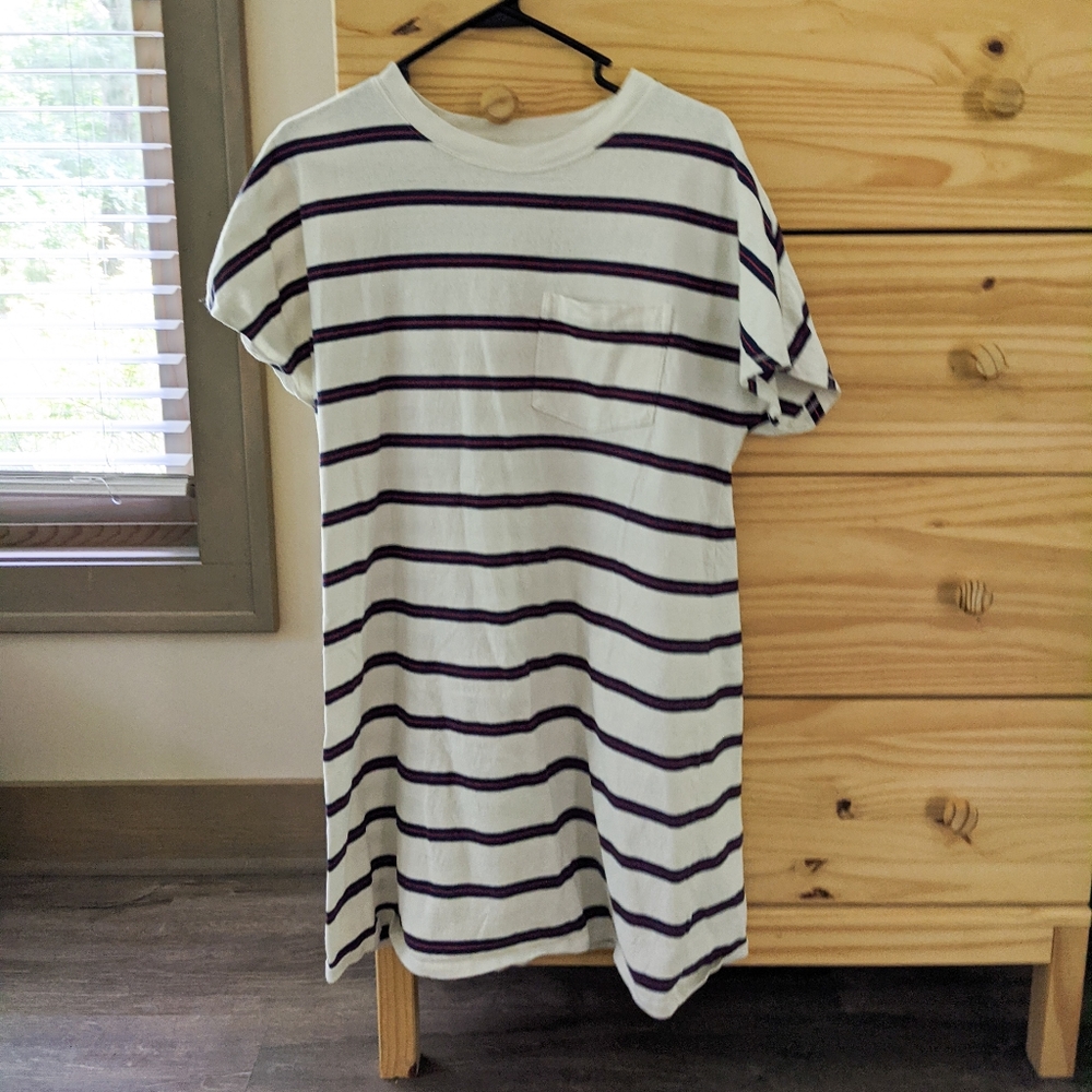 Madewell Striped T Shirt Dress